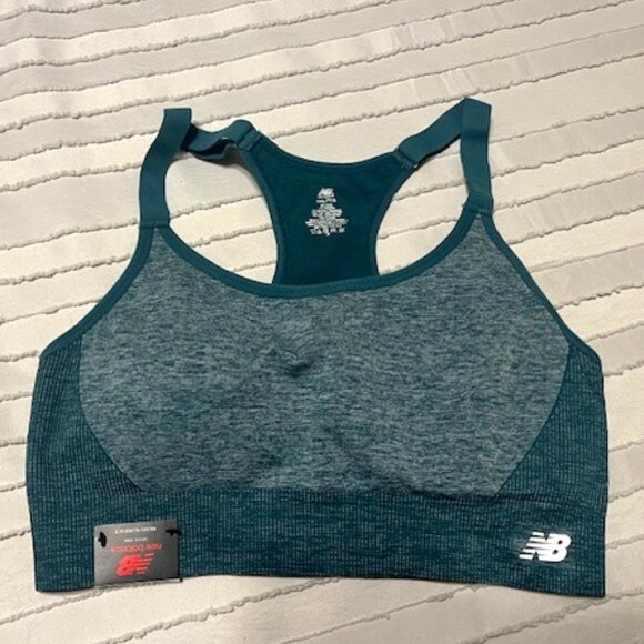 New Balance Other - New Balance Ladies Green Heather Adjustable Sports Bra XXL - NWT